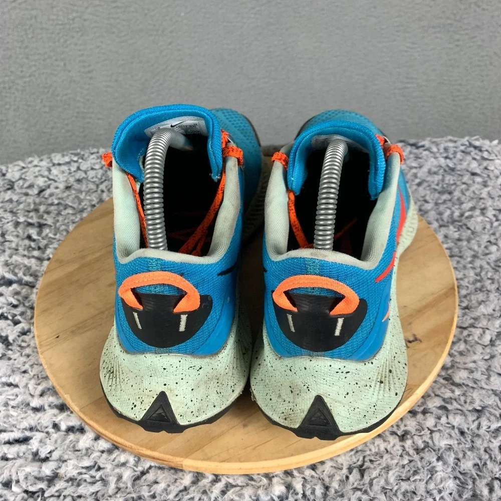 Nike Pegasus Trail 3 Men's 7 Laser Blue Habanero Red Running Sneakers DA8697-400